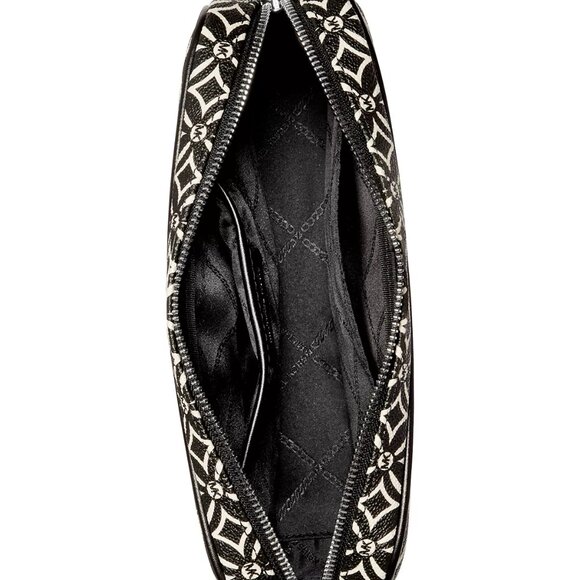 Michael Kors Rare NWT LOGO Jet Set Lg EW Crossbody Black & Cream Authentic - Picture 3 of 3